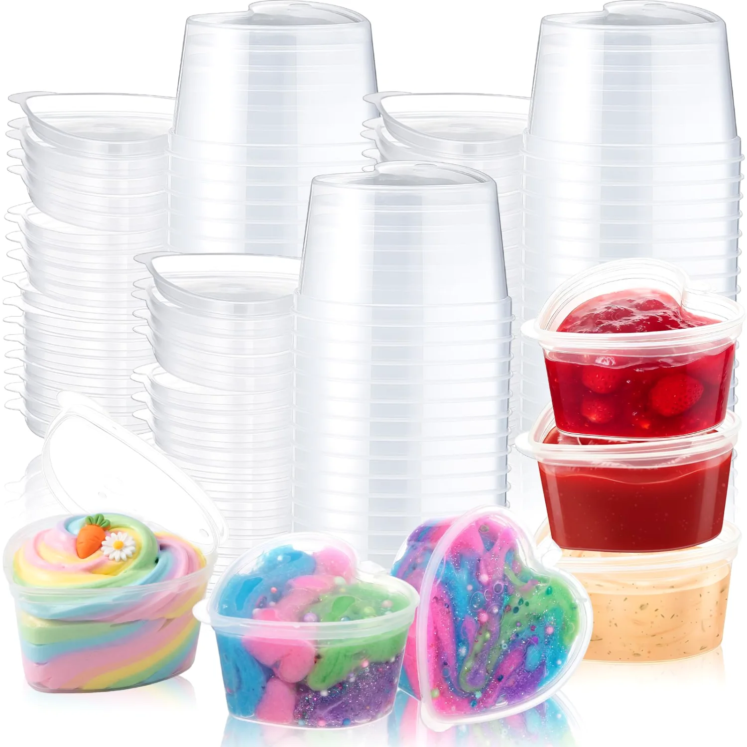 CHENGU Containers and storage, 25 to 200 sets, 1.5 oz, 50 sets