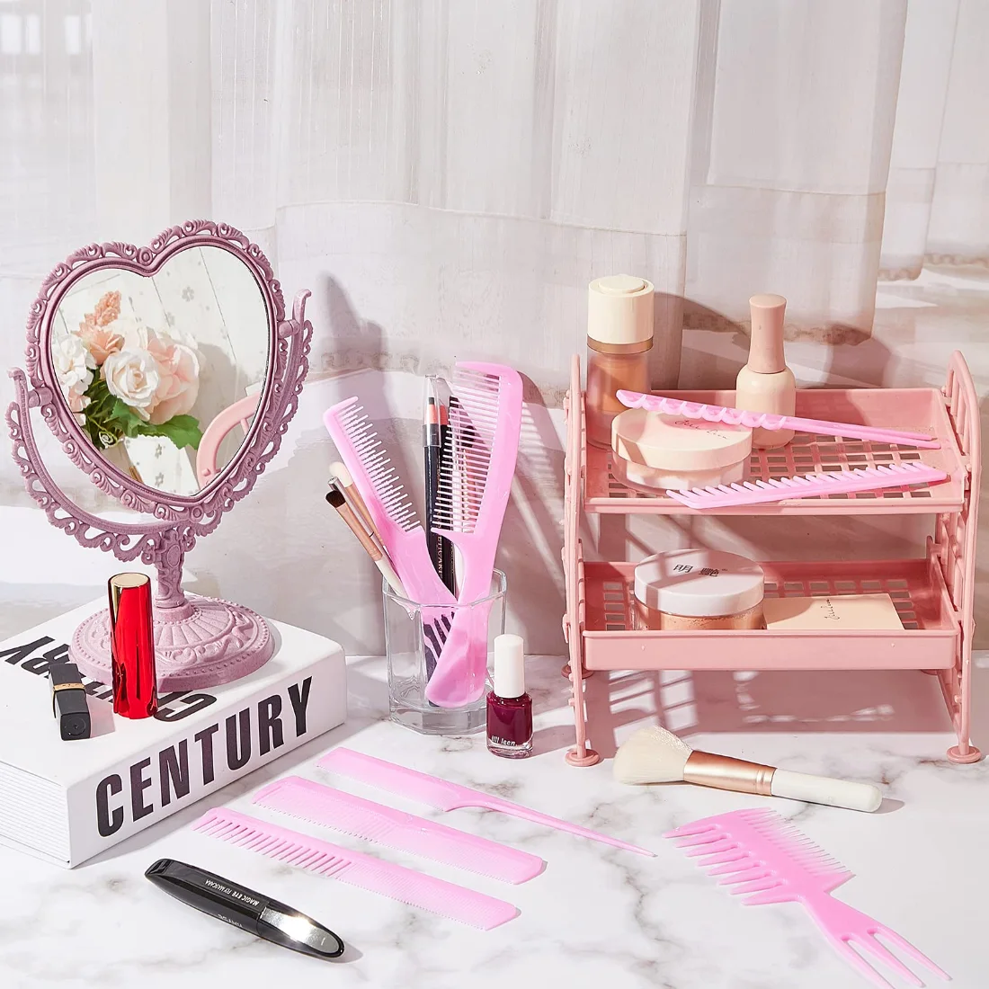 CHENGU Beauty tools, Pink, 9 pcs, view 4