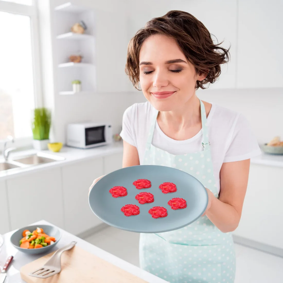 CHENGU Hibiscus flower silicone mold, view 4