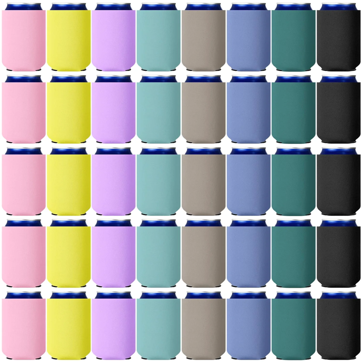 CHENGU Can coolers, 80 pcs, Multicolor