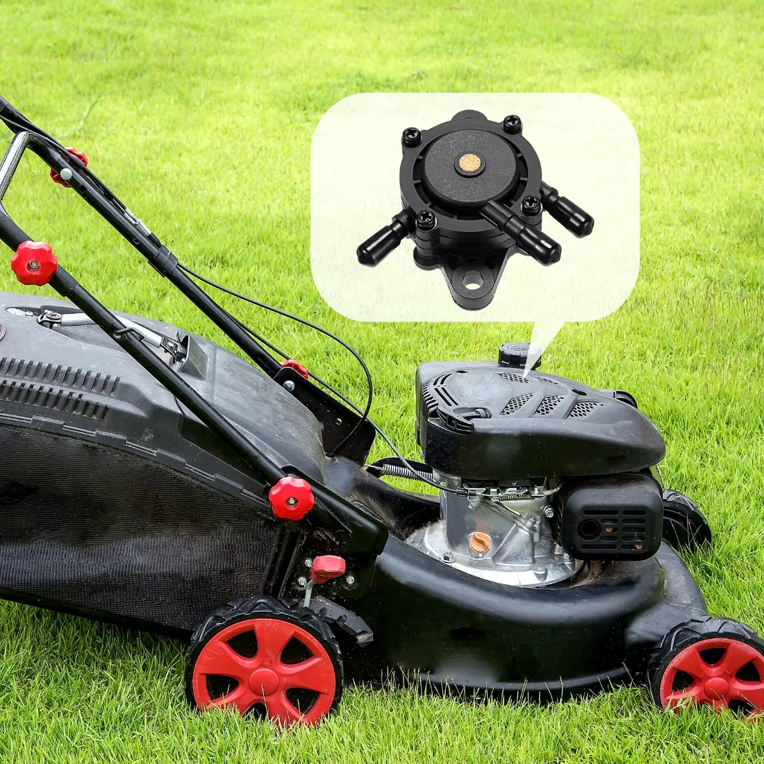 CHENGU Lawn mower fuel pumps, 2 to 4 pcs, Black, 2 pcs, view 2