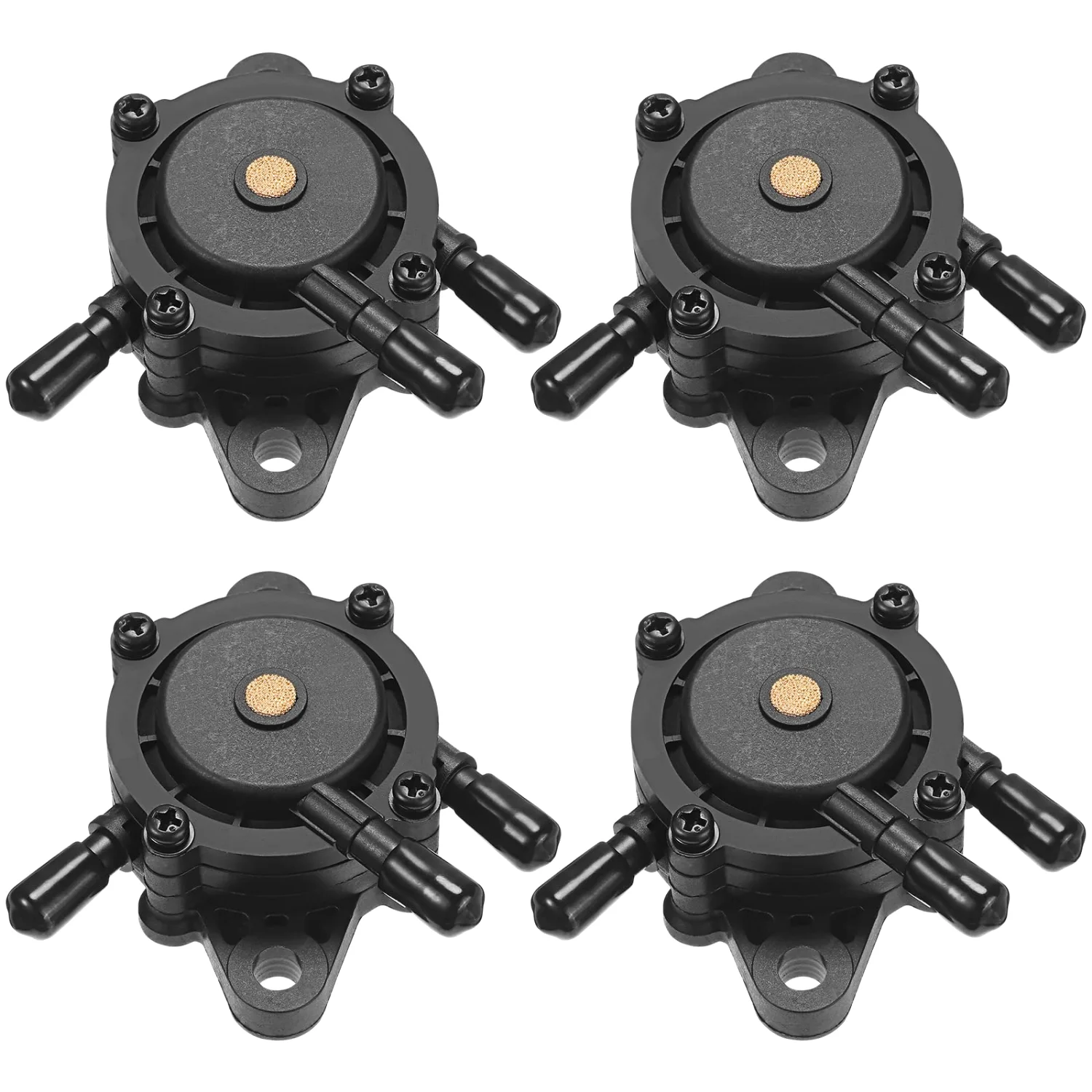 CHENGU Lawn mower fuel pumps, 2 to 4 pcs, Black, 8 mm, 4 pcs