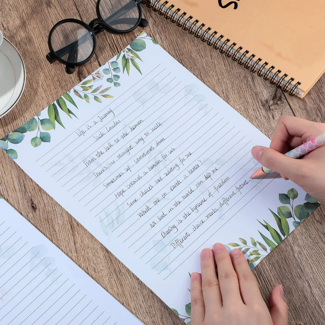 CHENGU Leaf theme stationery set, view 5