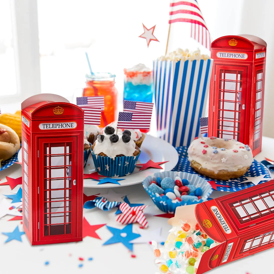 CHENGU London phone booth candy boxes, view 3