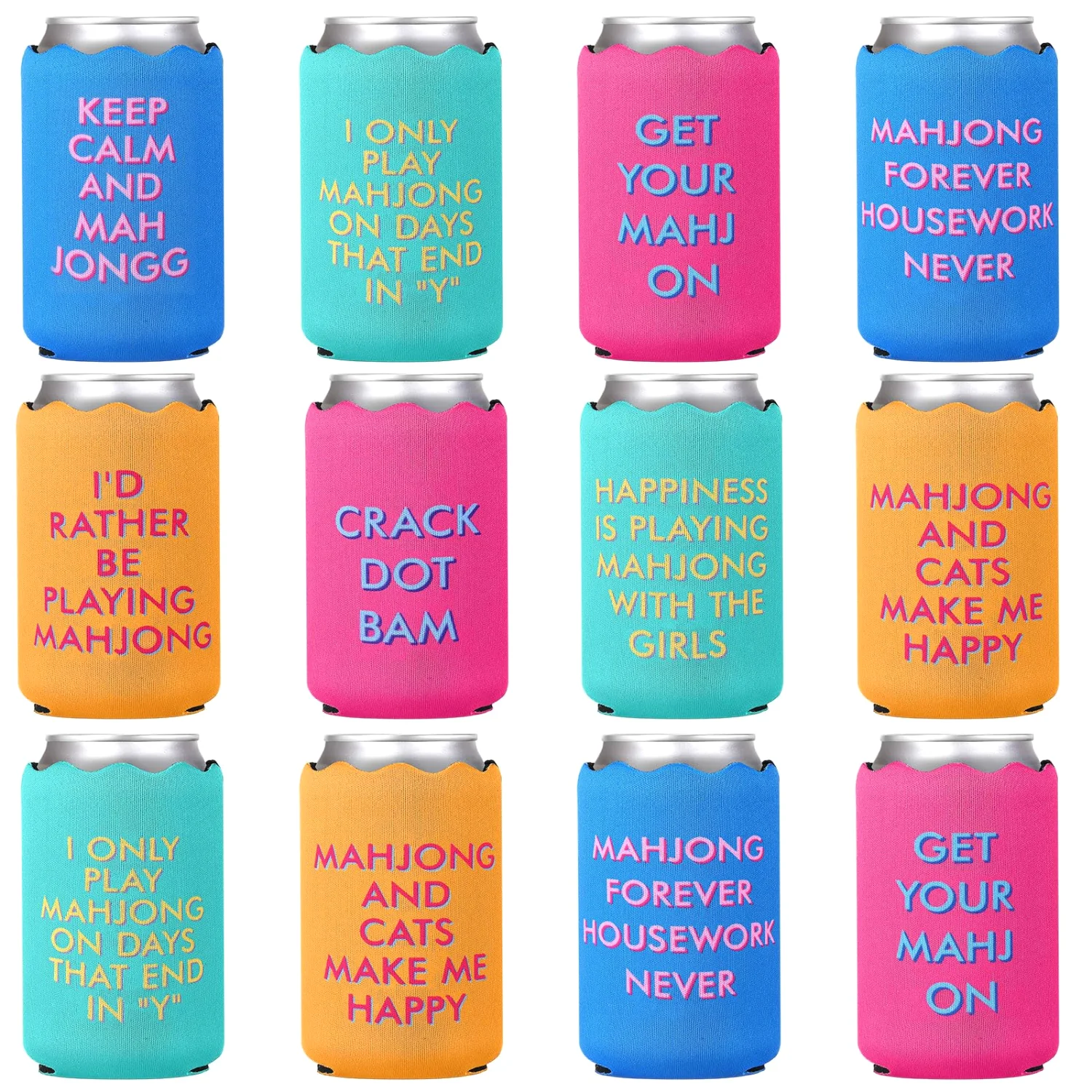 CHENGU Mahjong can cooler sleeves