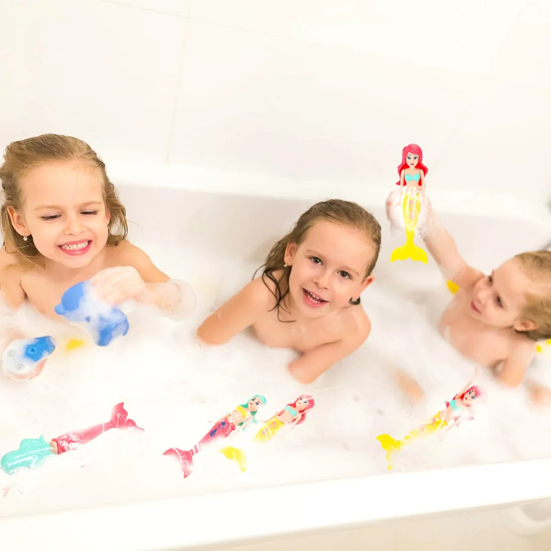 CHENGU Mermaid dolls pool diving toys, view 2