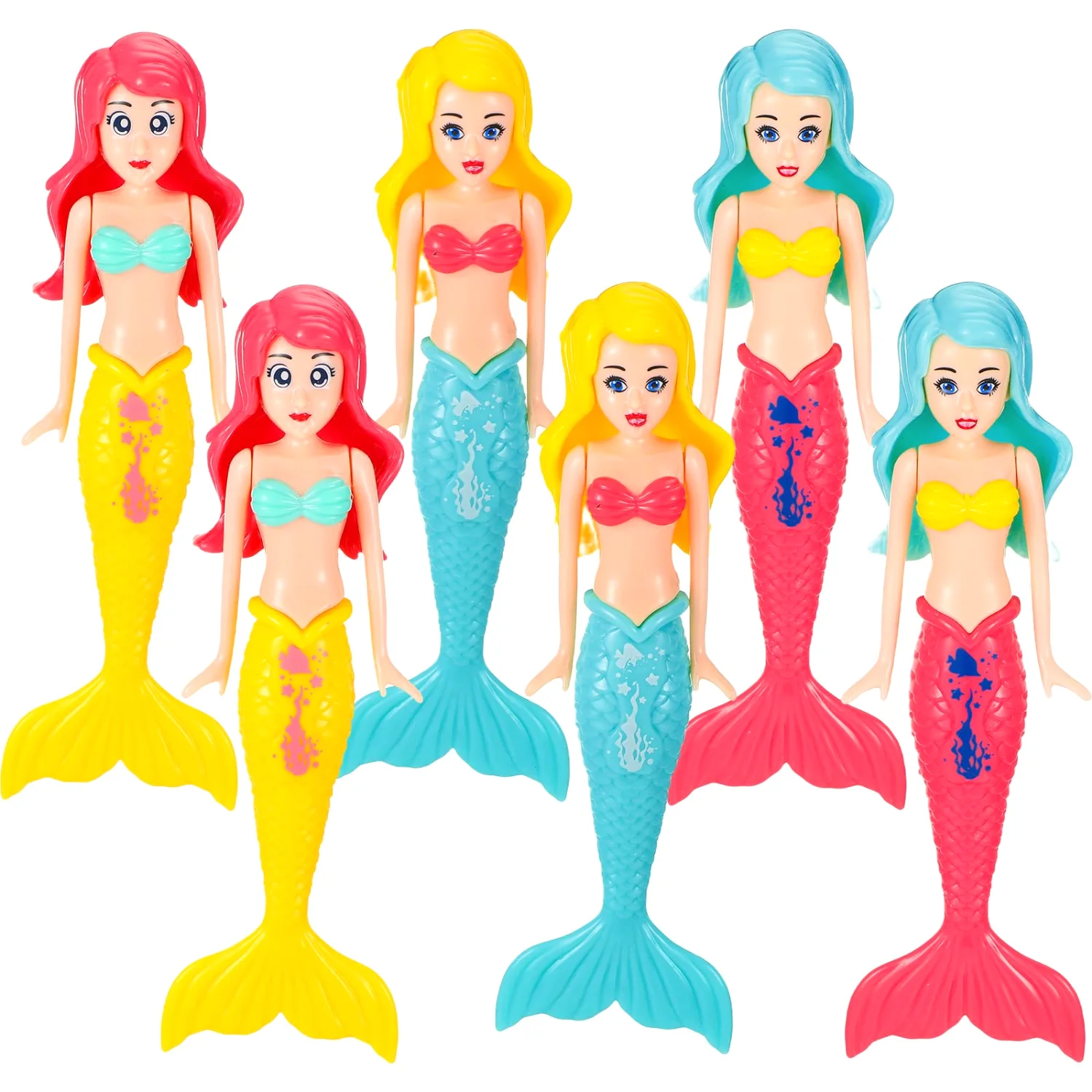 CHENGU Mermaid dolls pool diving toys