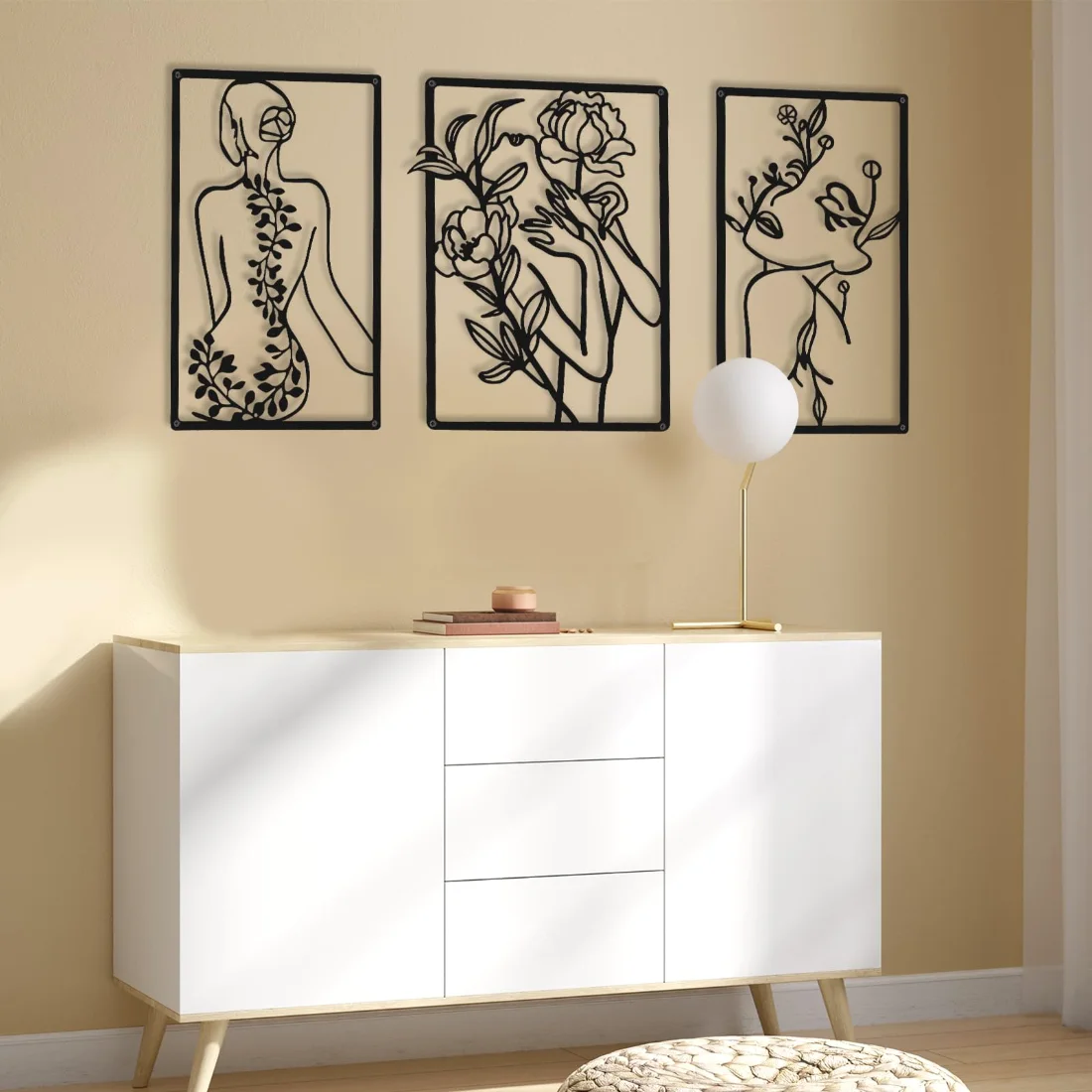 CHENGU Abstract woman line wall art, Lovely, view 3