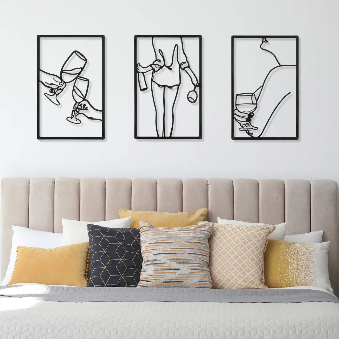 CHENGU Abstract woman line wall art, Novel, view 2