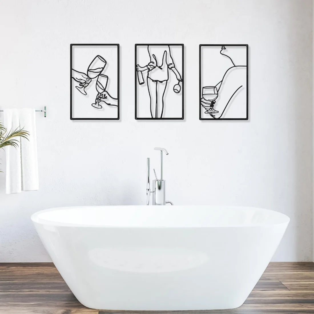 CHENGU Abstract woman line wall art, Novel, view 5