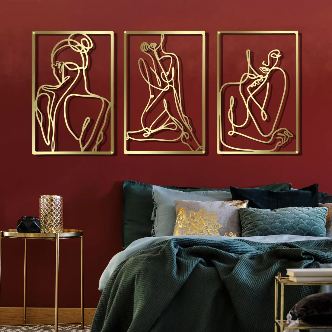 CHENGU Wall art and home decor, 3 pcs, 12.99 x 11.1 inches, Bright, view 2