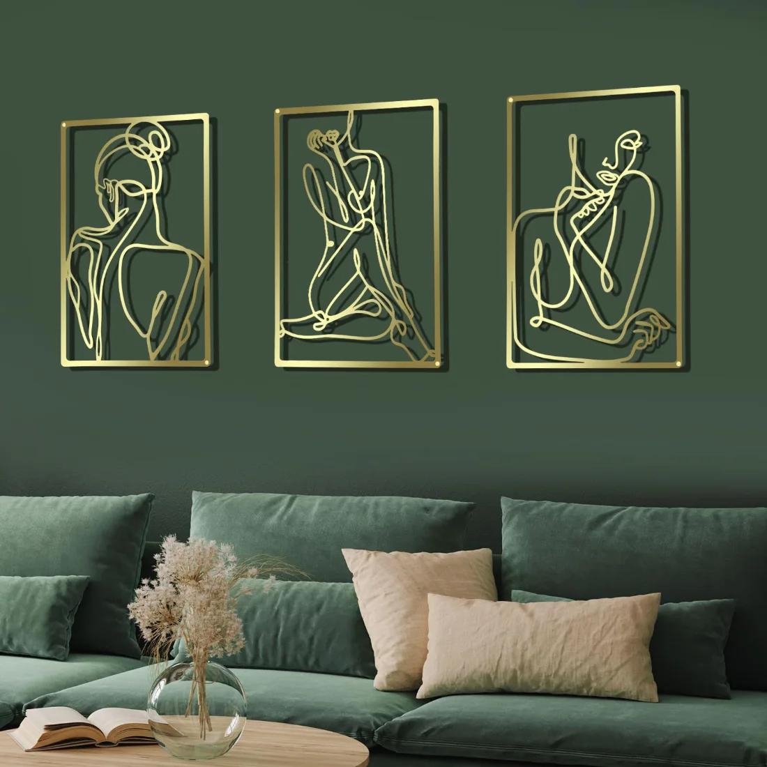 CHENGU Wall art and home decor, 3 pcs, 12.99 x 11.1 inches, Bright, view 3
