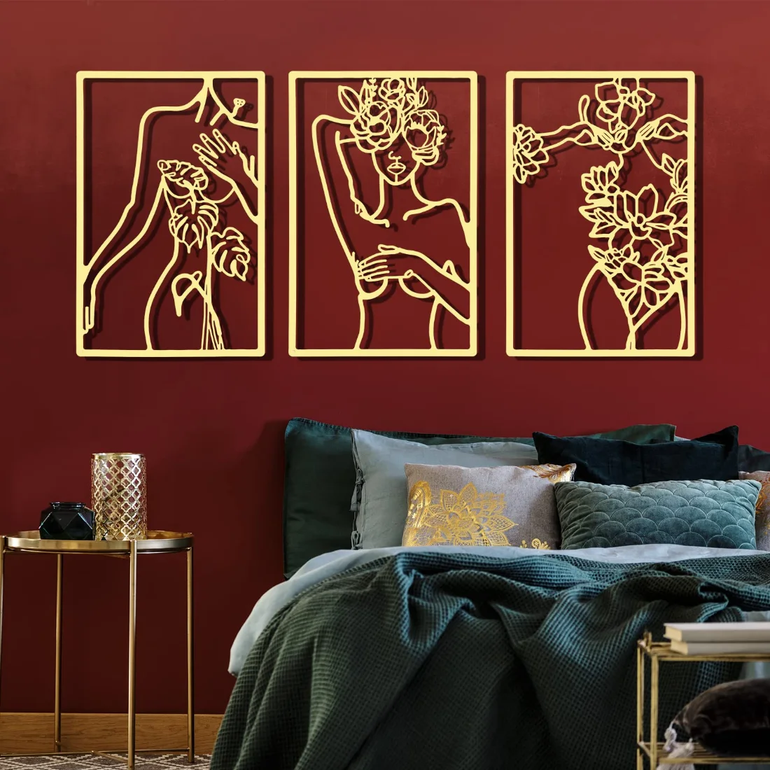 CHENGU Wall art and home decor, 3 pcs, 12.99 x 11.1 inches, Simple, view 2