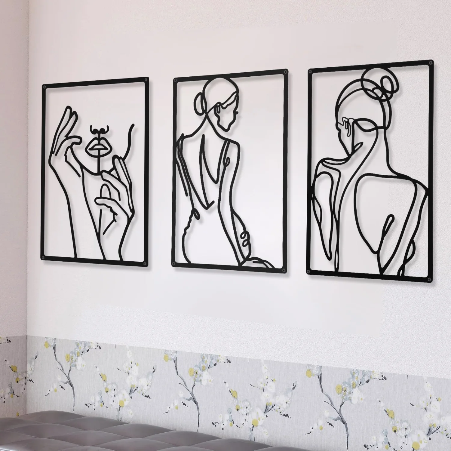 CHENGU Metal minimalist abstract woman wall art