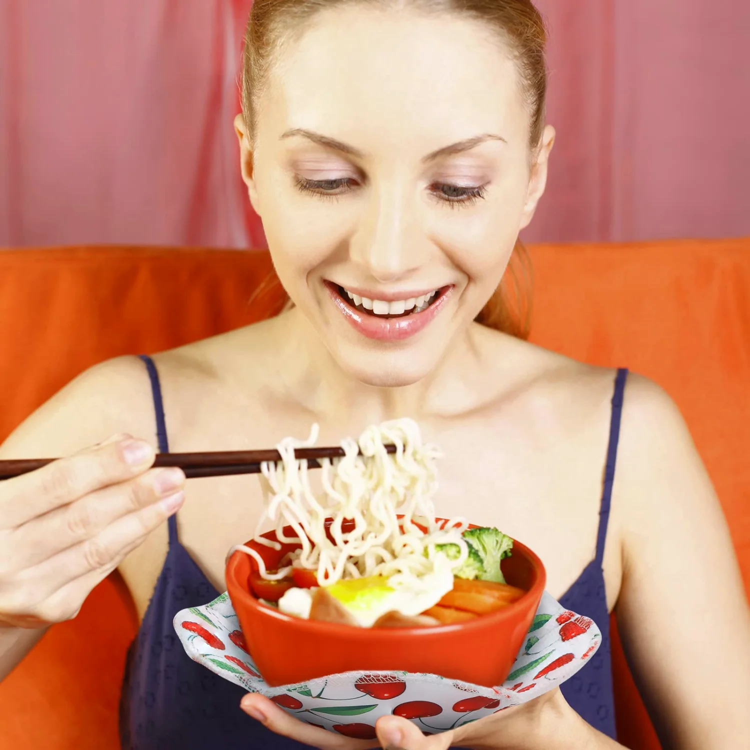 CHENGU Microwave bowl cozy, Fruit
