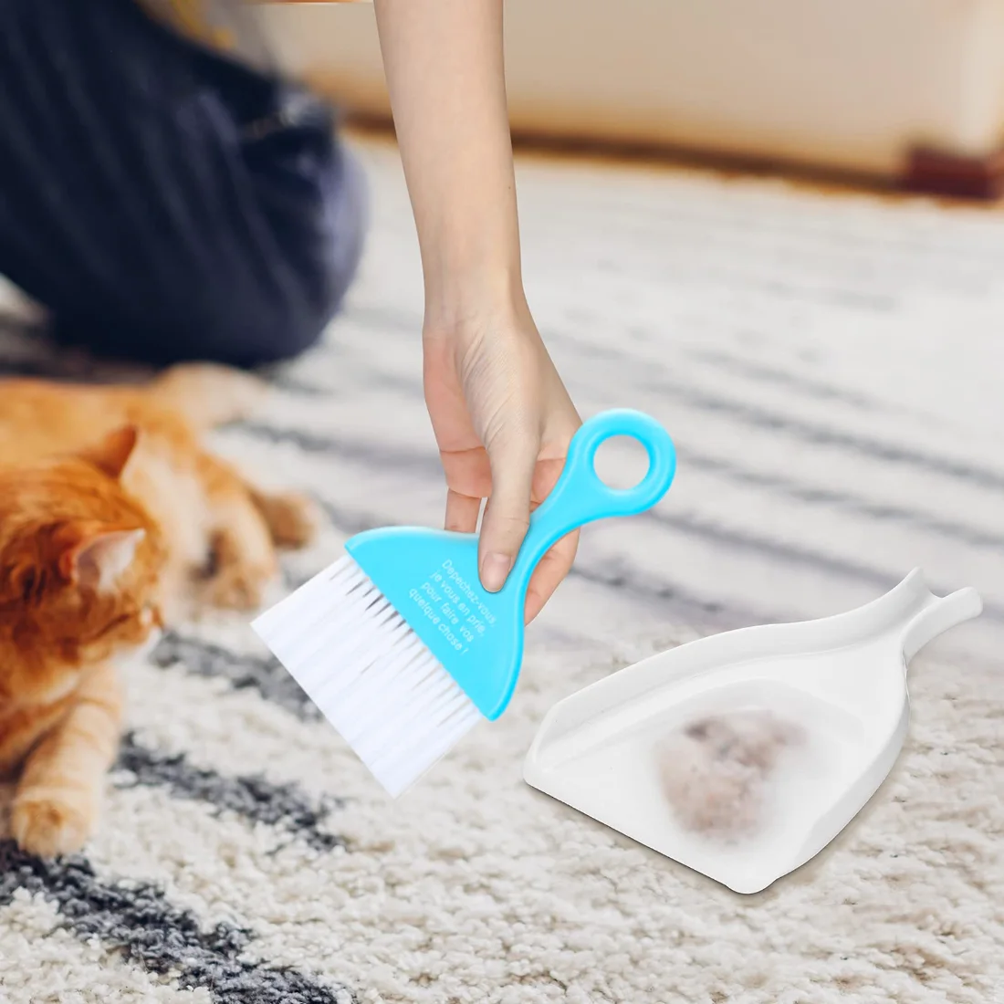 CHENGU Mini dustpan and brush set, view 3