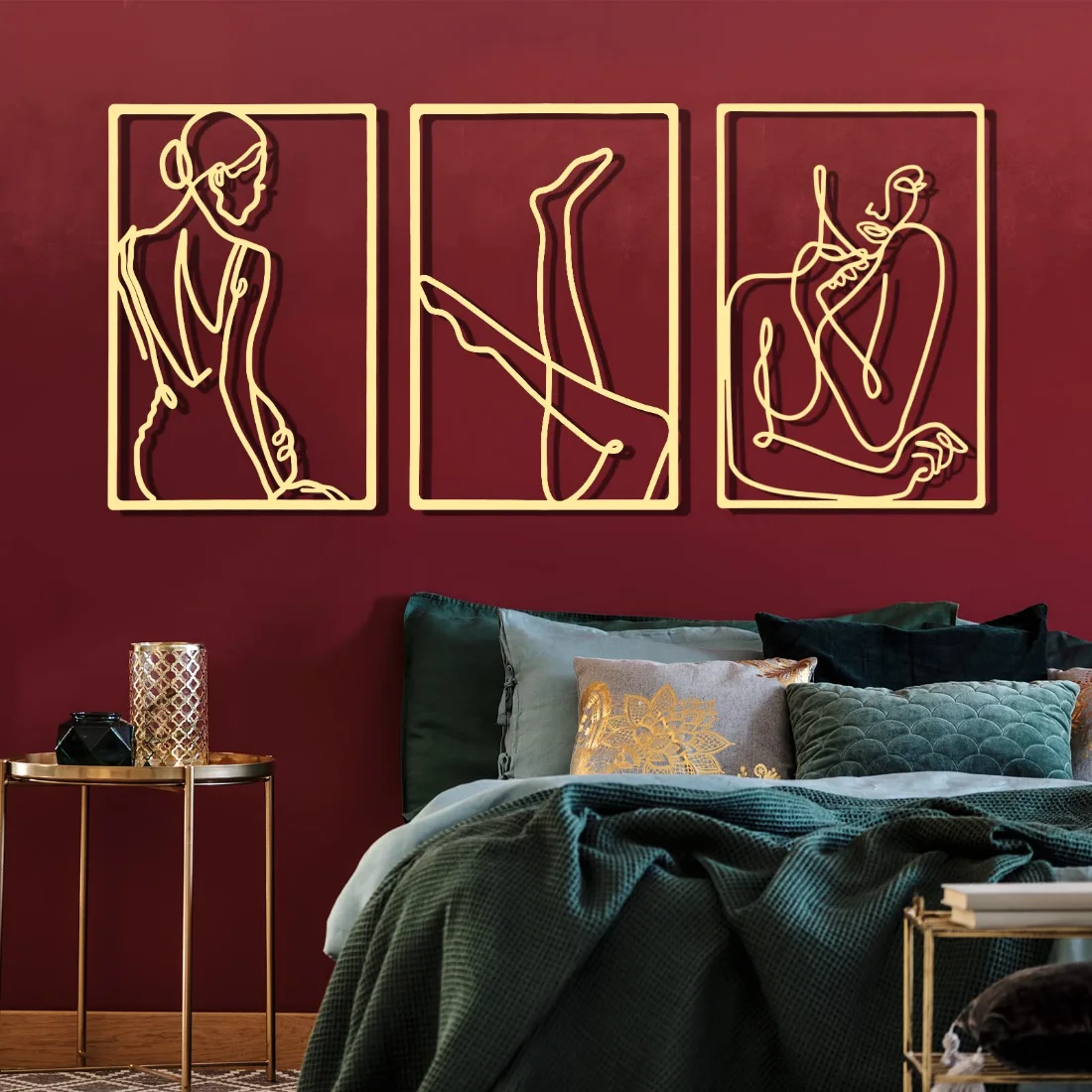 CHENGU Wall art and home decor, 3 pcs, 12.99 x 11.1 inches, Vivid, view 2