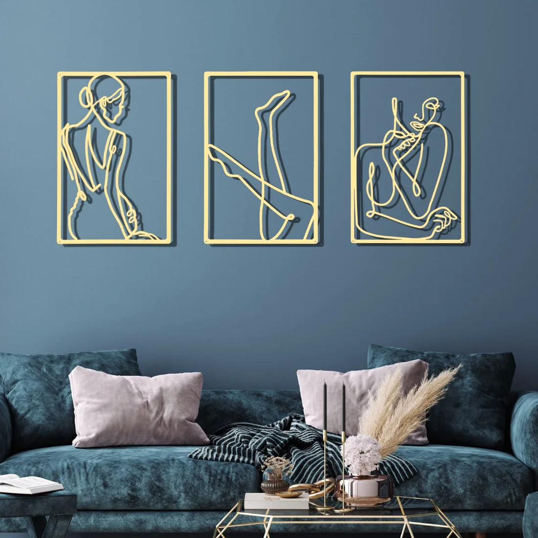 CHENGU Wall art and home decor, 3 pcs, 12.99 x 11.1 inches, Vivid, view 4
