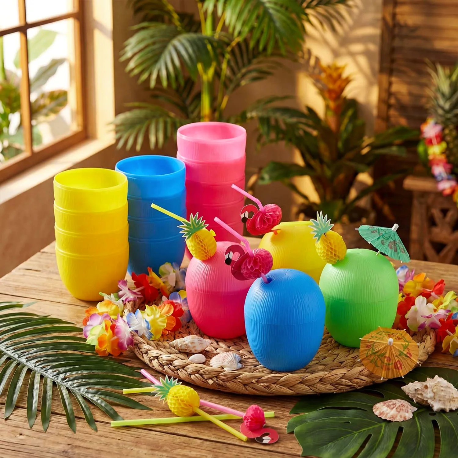 CHENGU Party cups, 48 pcs, Multicolor
