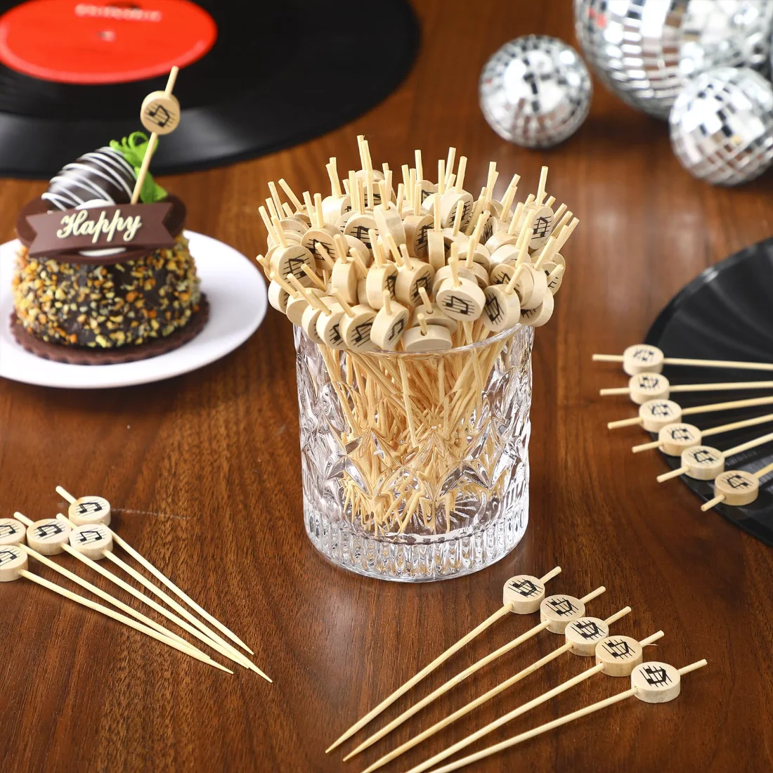 CHENGU Music note wood toothpicks, view 2