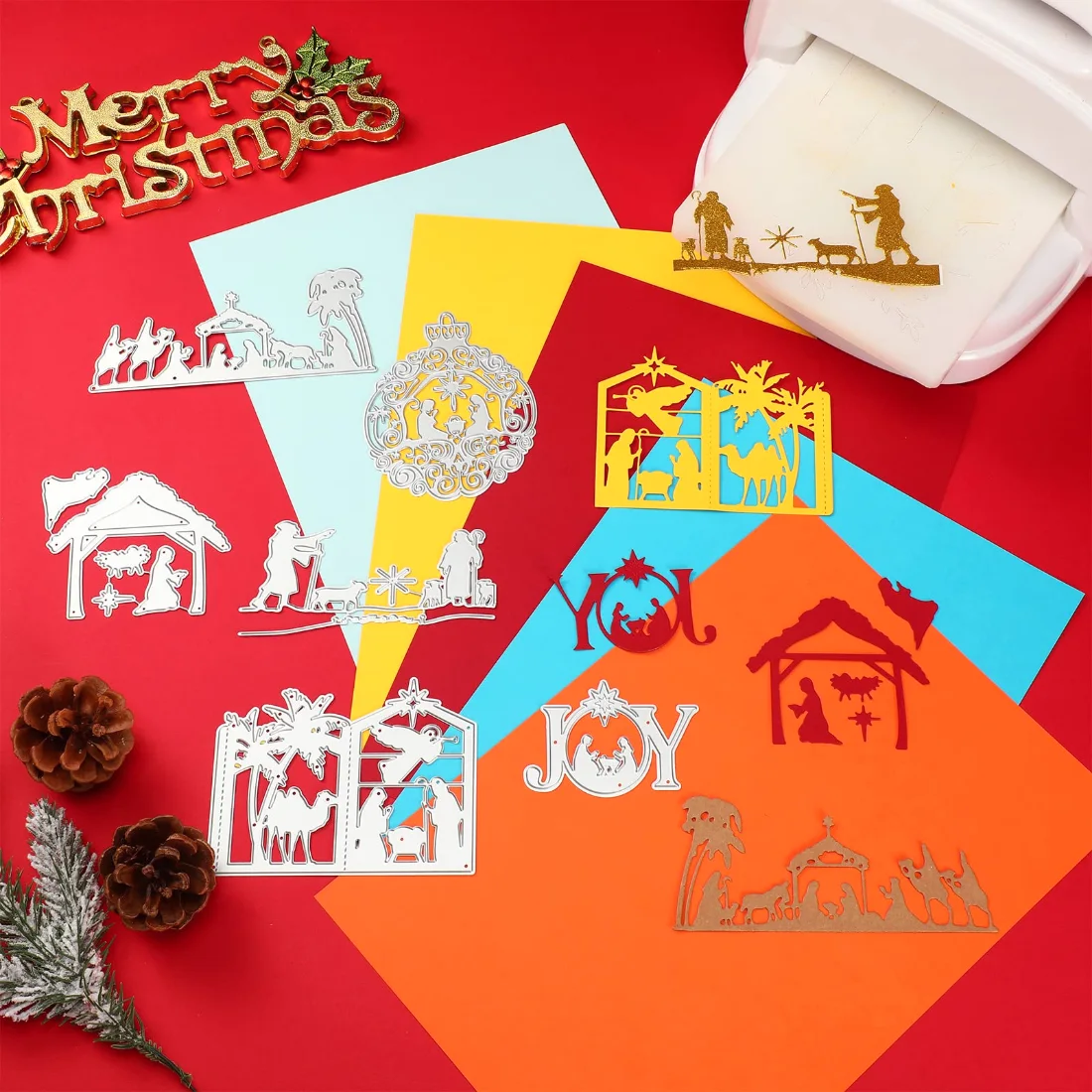 CHENGU Nativity Christmas metal cutting dies, view 3