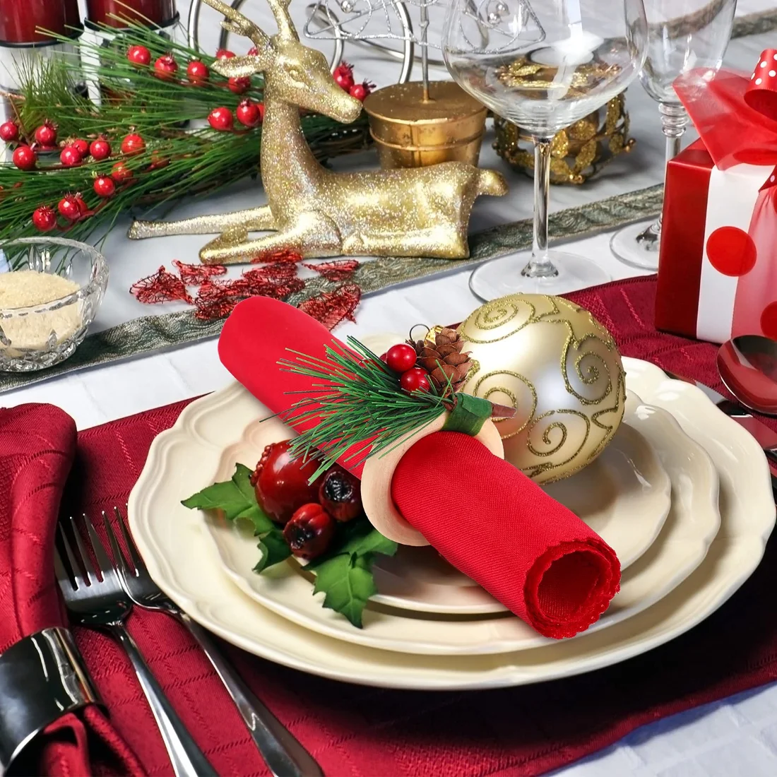 CHENGU Napkin rings, 8 pcs, view 3