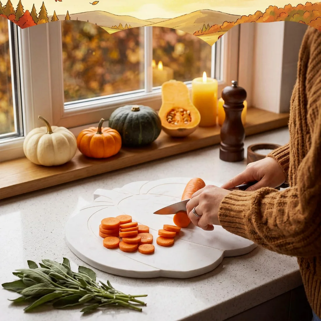 CHENGU Wall art and home decor, 1 pcs, 12x 10 Inches, Pumpkin, view 4