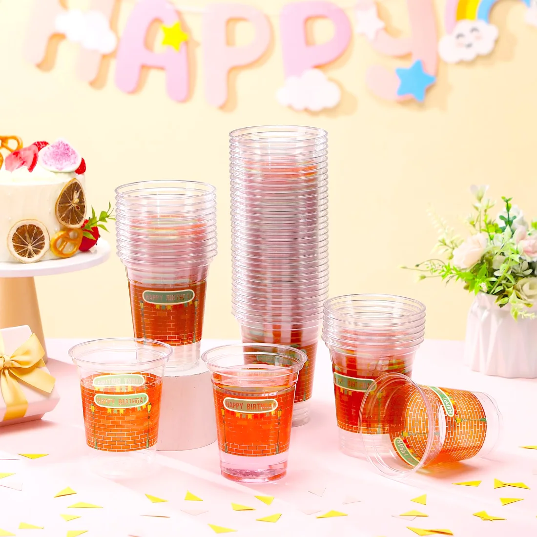 CHENGU Themed disposable party cups, Cartoon Street, view 3