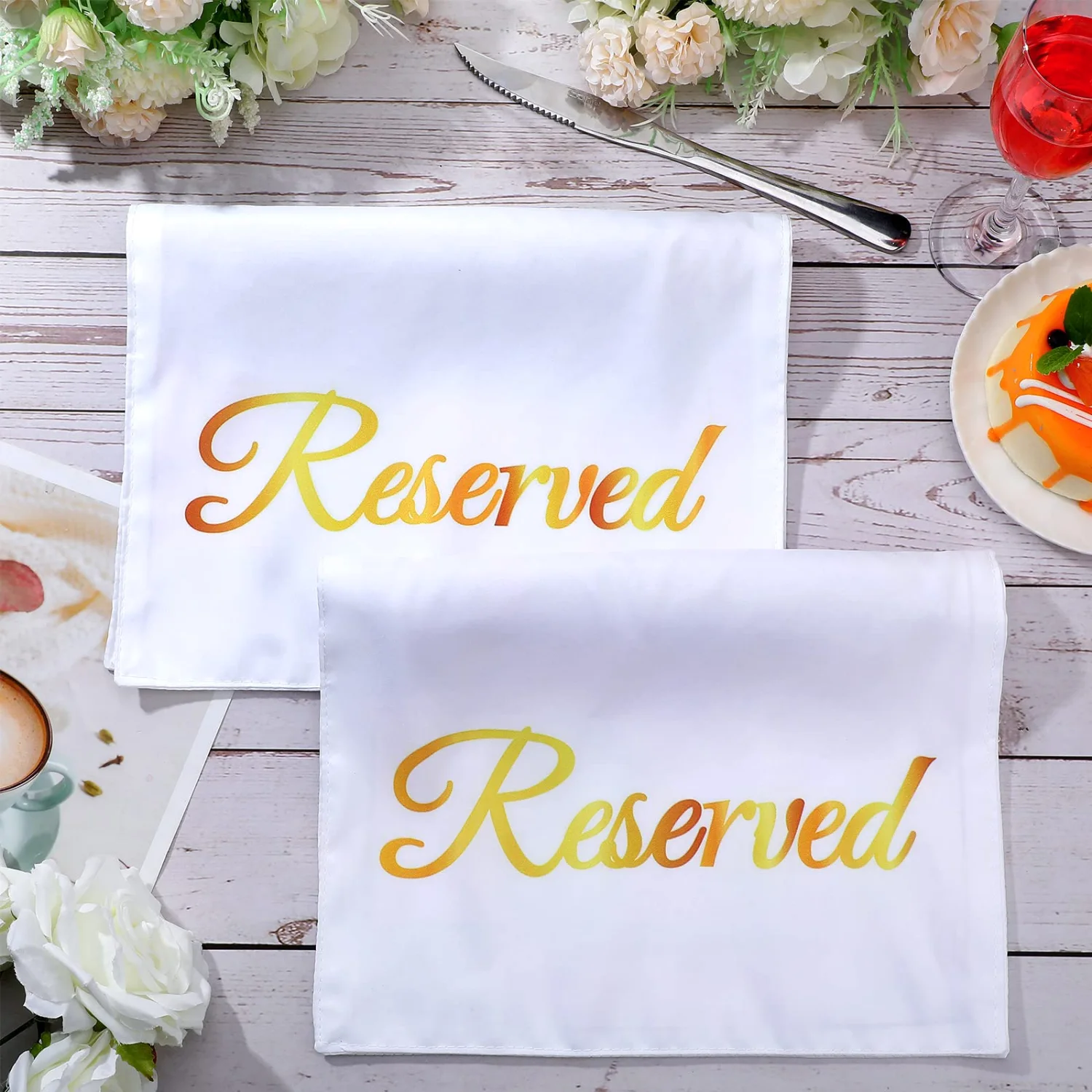 CHENGU Signs and place cards, 10 pcs, White