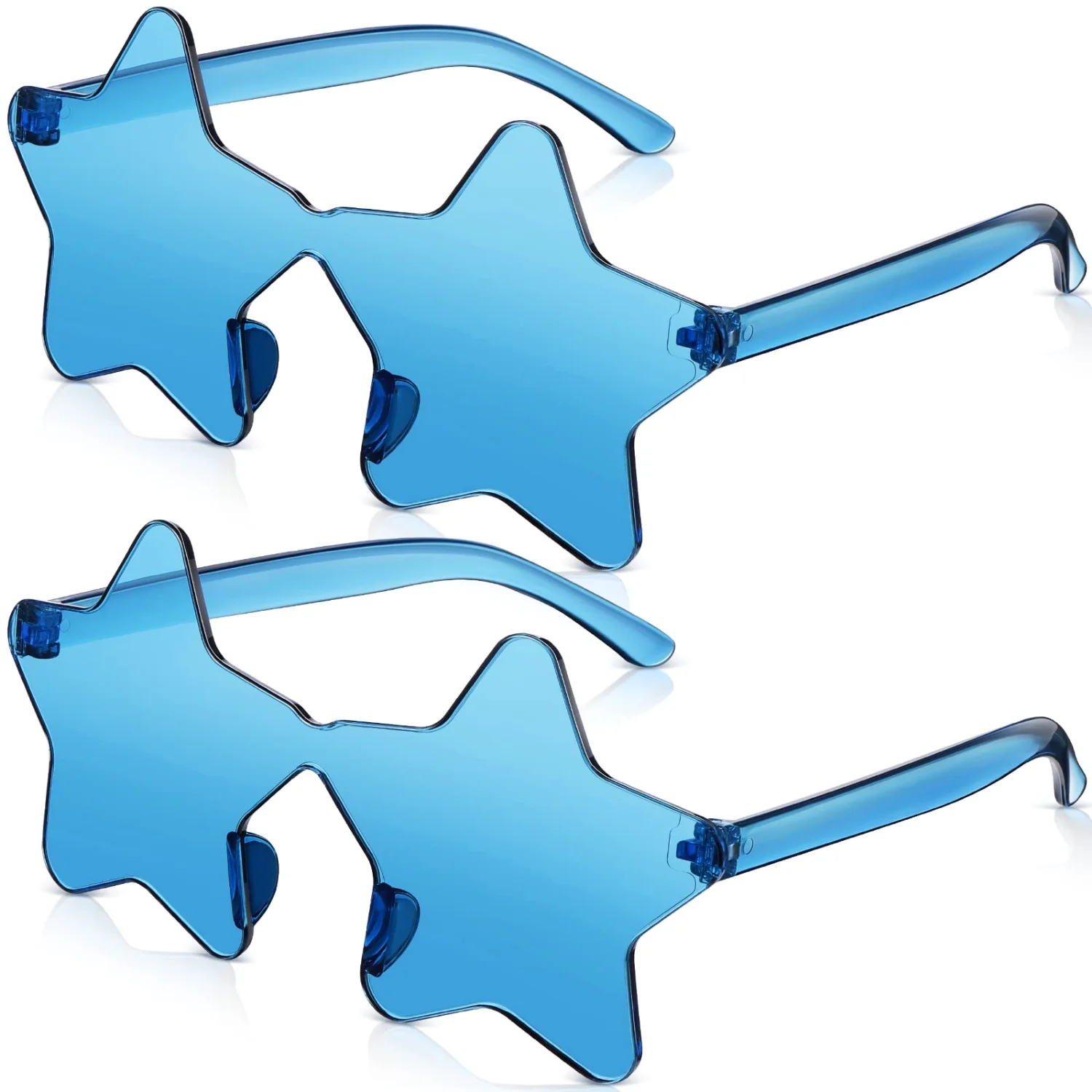 CHENGU Rimless star sunglasses, Blue