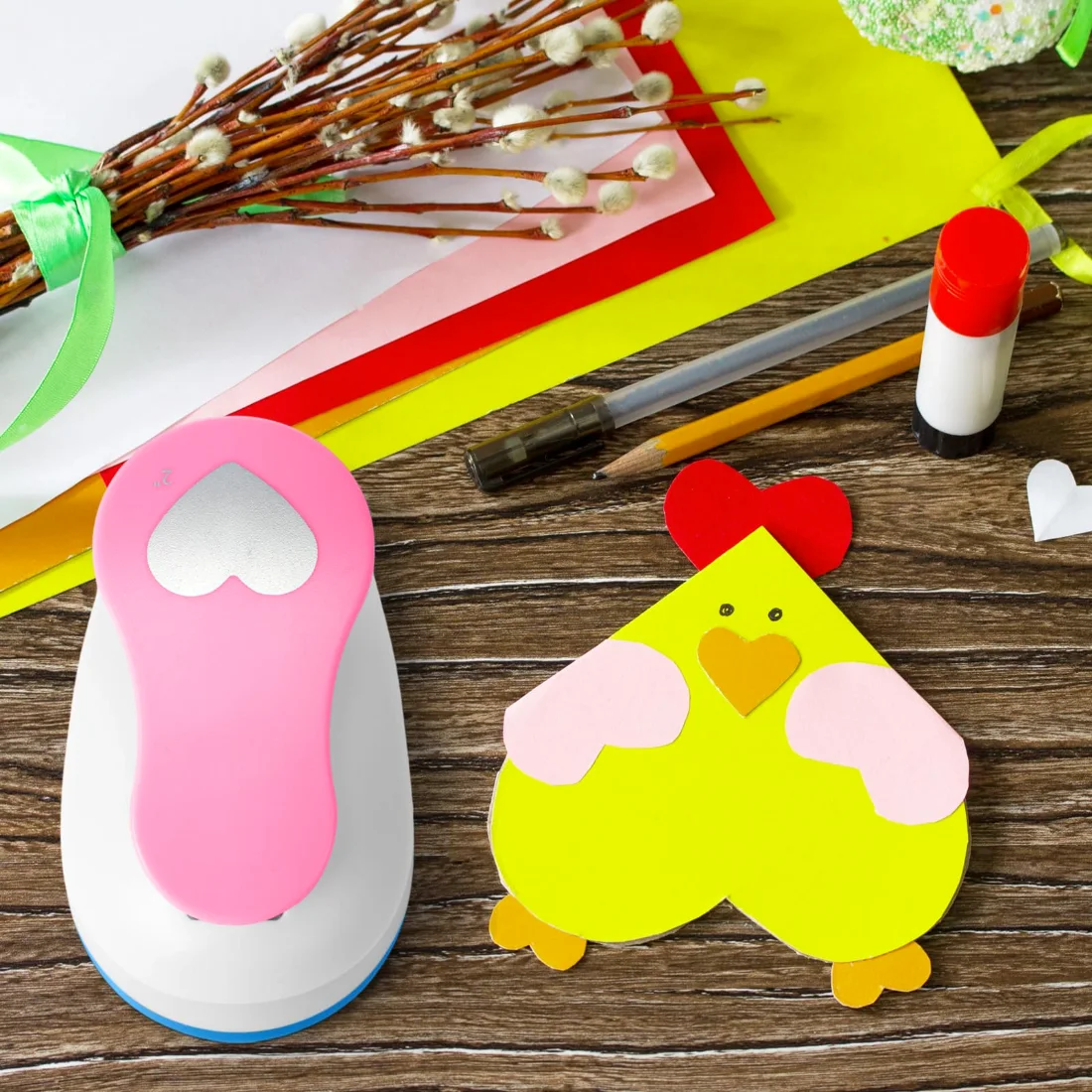 CHENGU Shaped craft hole punches, 2 Inch, Multiple styles, 16 pcs, view 2