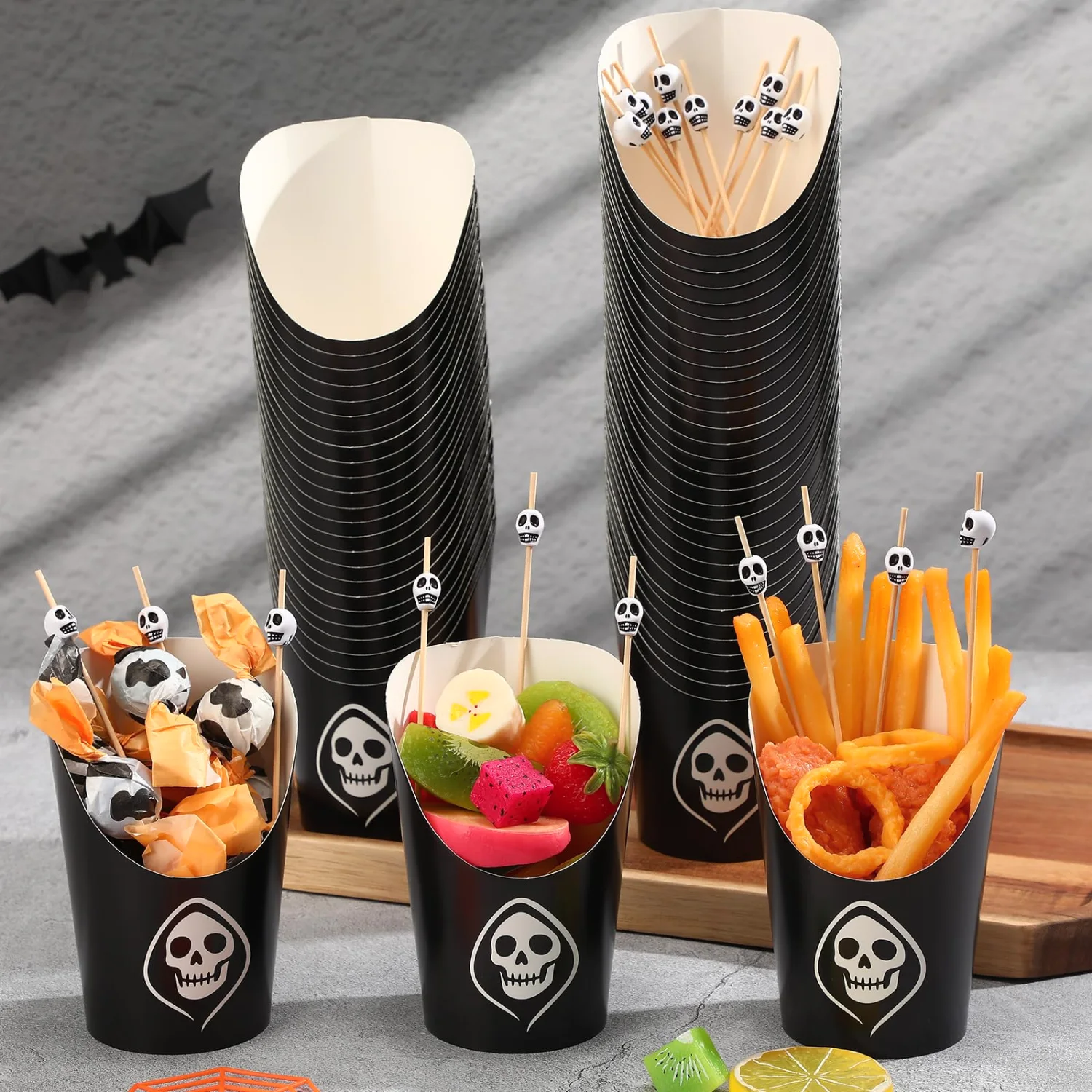 CHENGU Party cups, 260 pcs, Skull