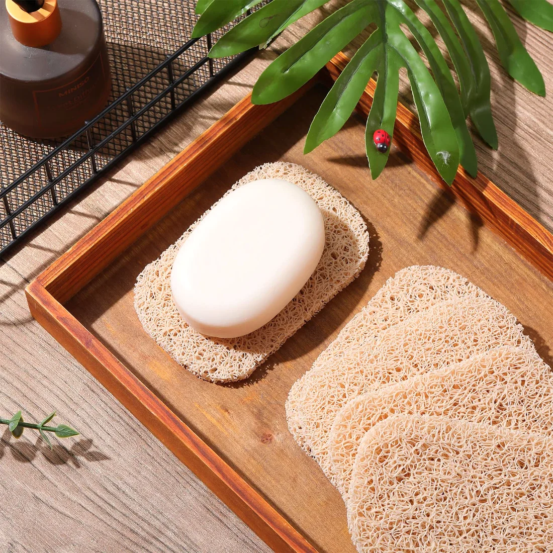 CHENGU Soap holder pads, Beige, 120 pcs, view 3
