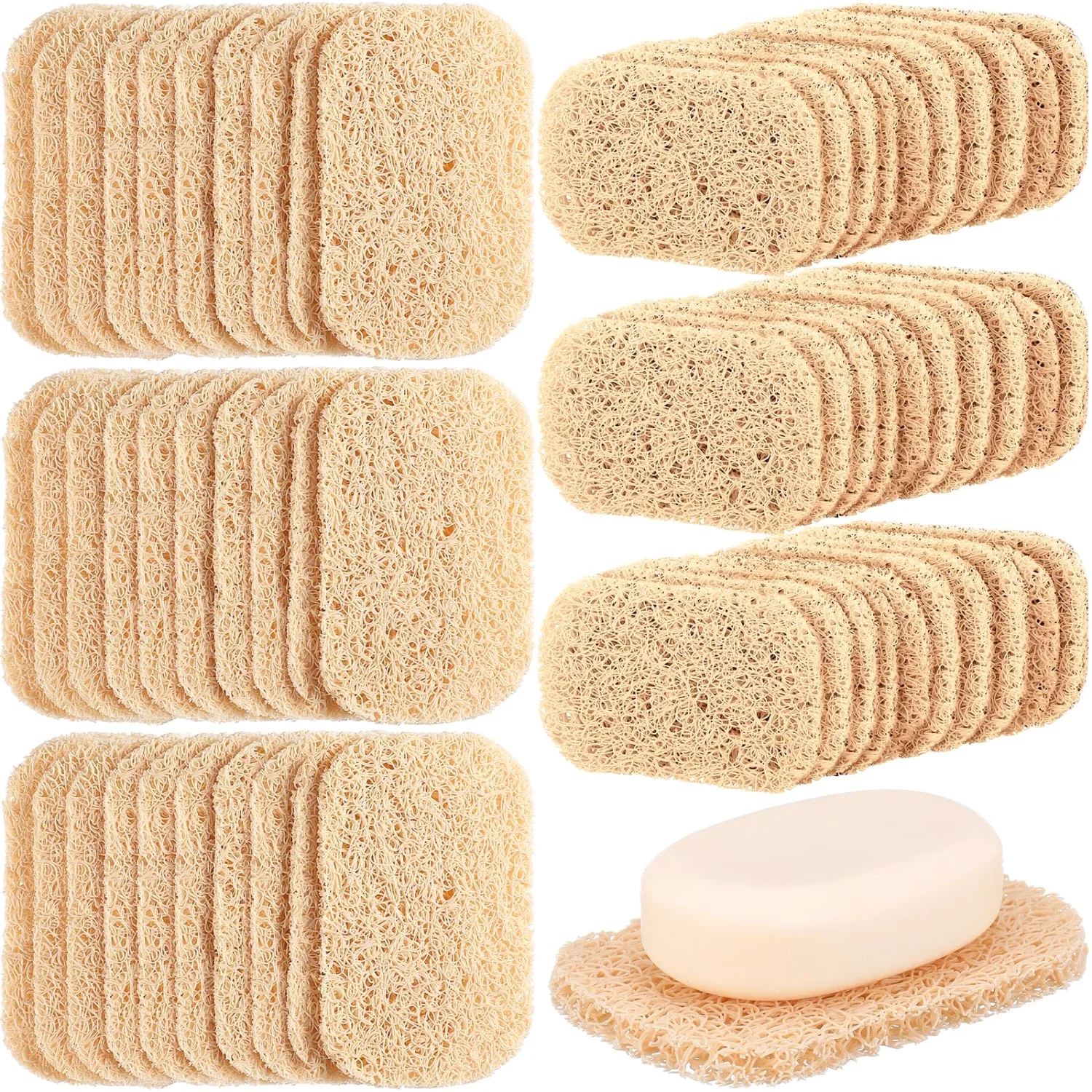 CHENGU Soap holder pads, Beige, 120 pcs