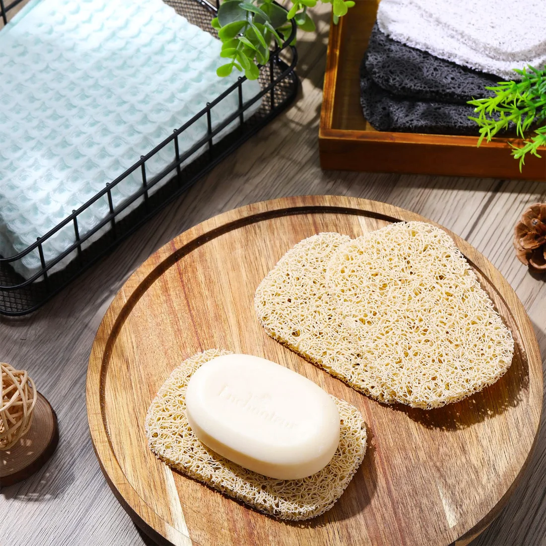 CHENGU Soap holder pads, Beige, 80 pcs, view 5