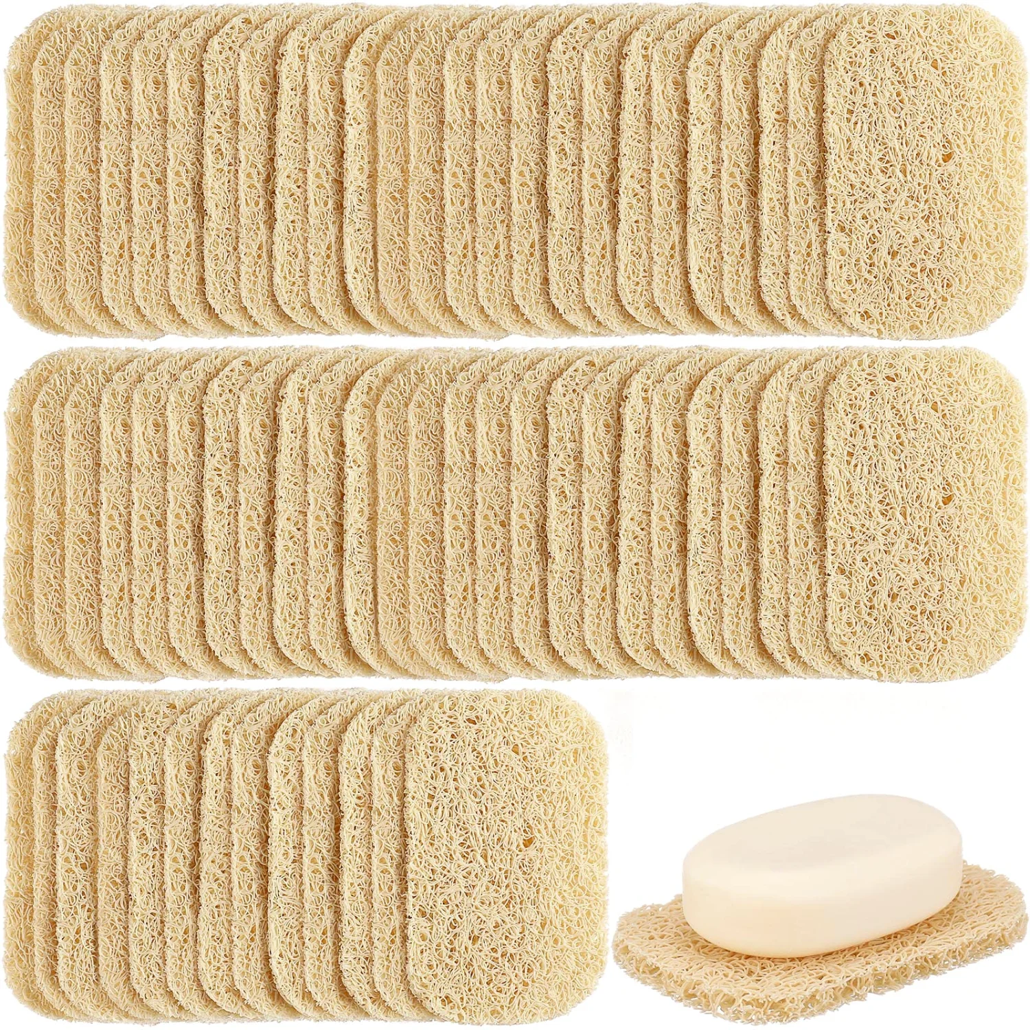 CHENGU Soap holder pads, Beige, 80 pcs