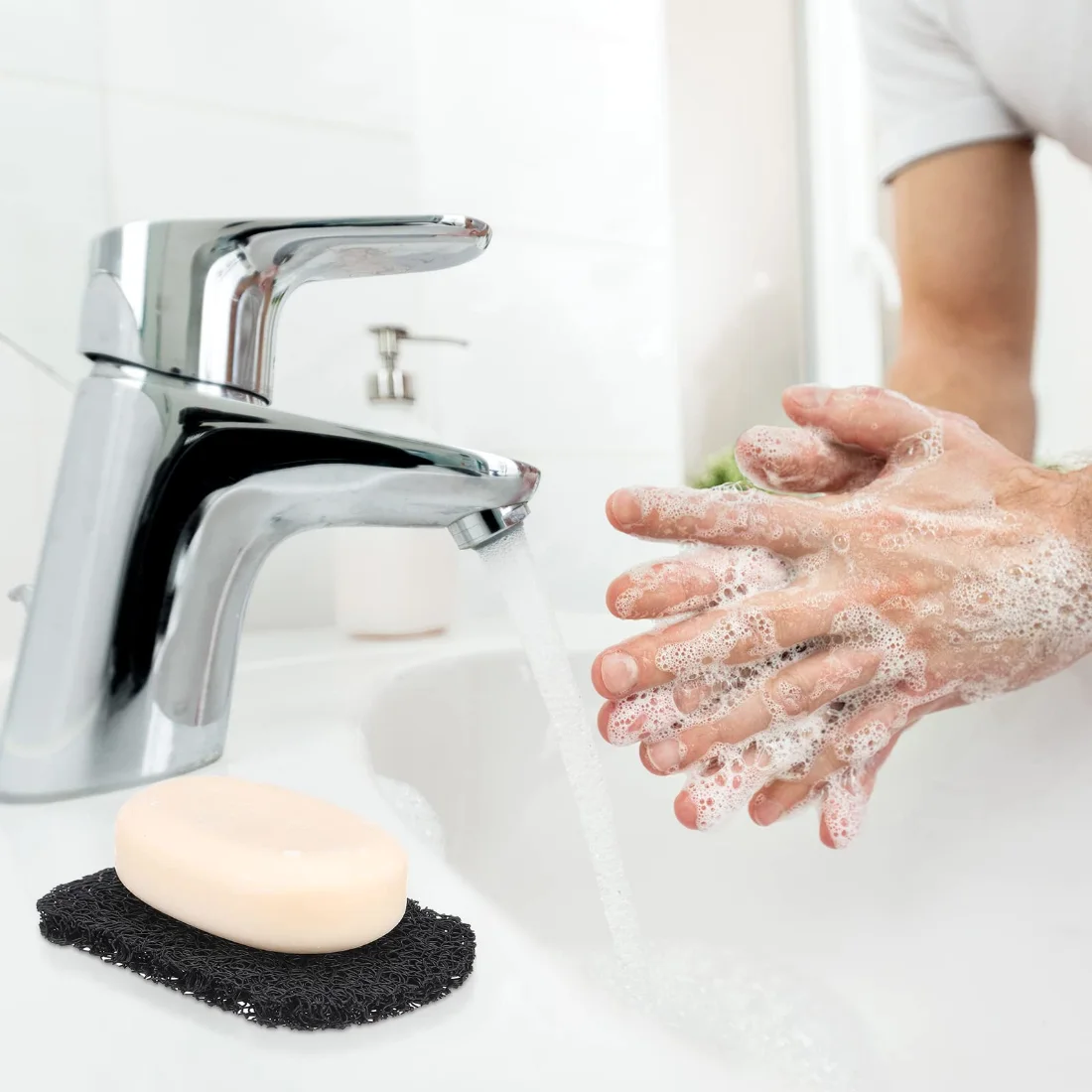CHENGU Soap dishes and savers, Black, Green, Beige, view 2