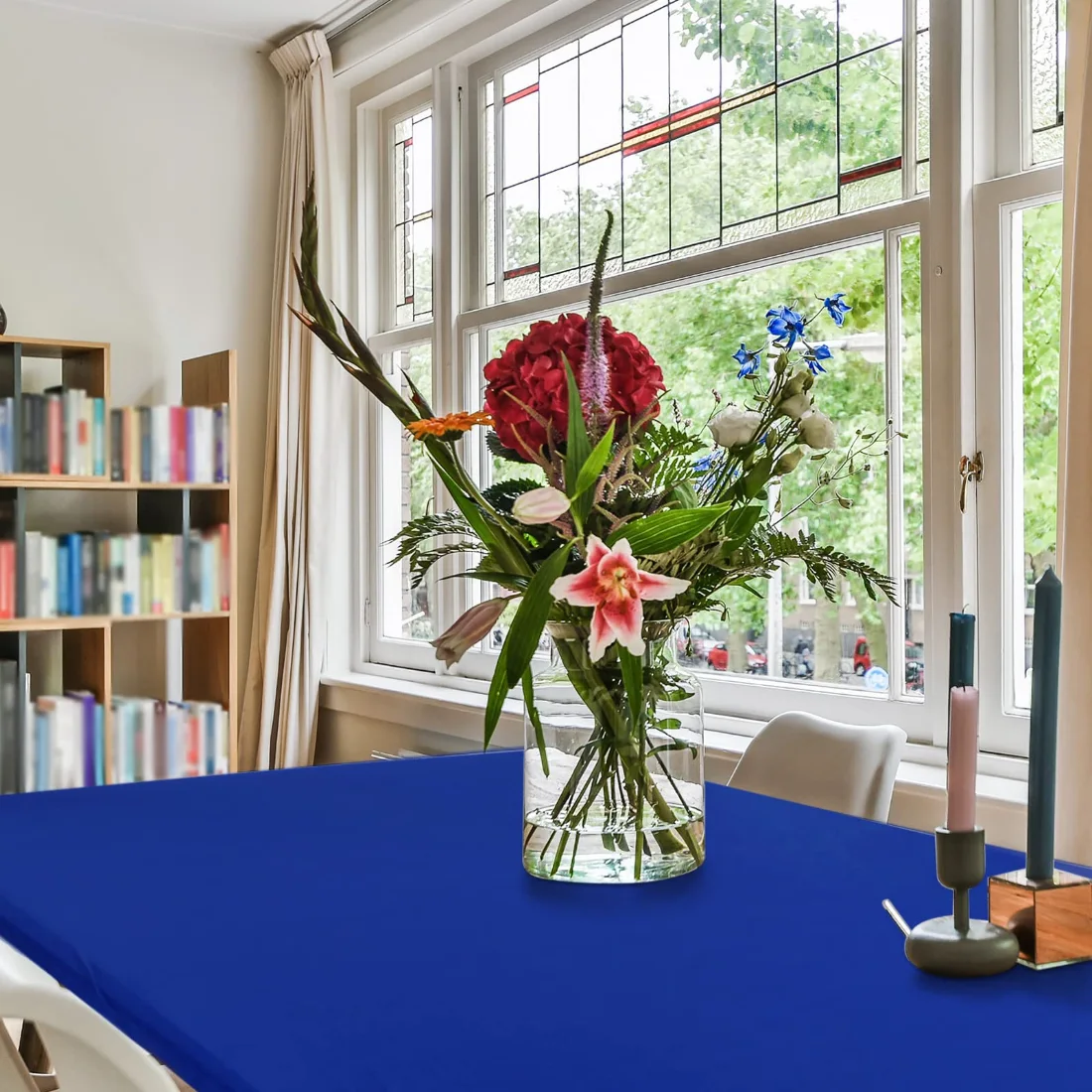 CHENGU Table covers and runners, Navy Blue, 13" x 10.6" (Rectangle), view 3
