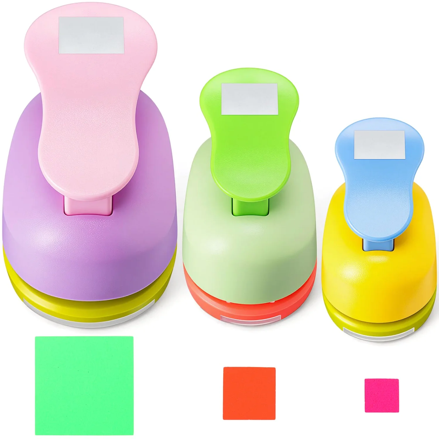 CHENGU Large hole punch set, Random Color, Square