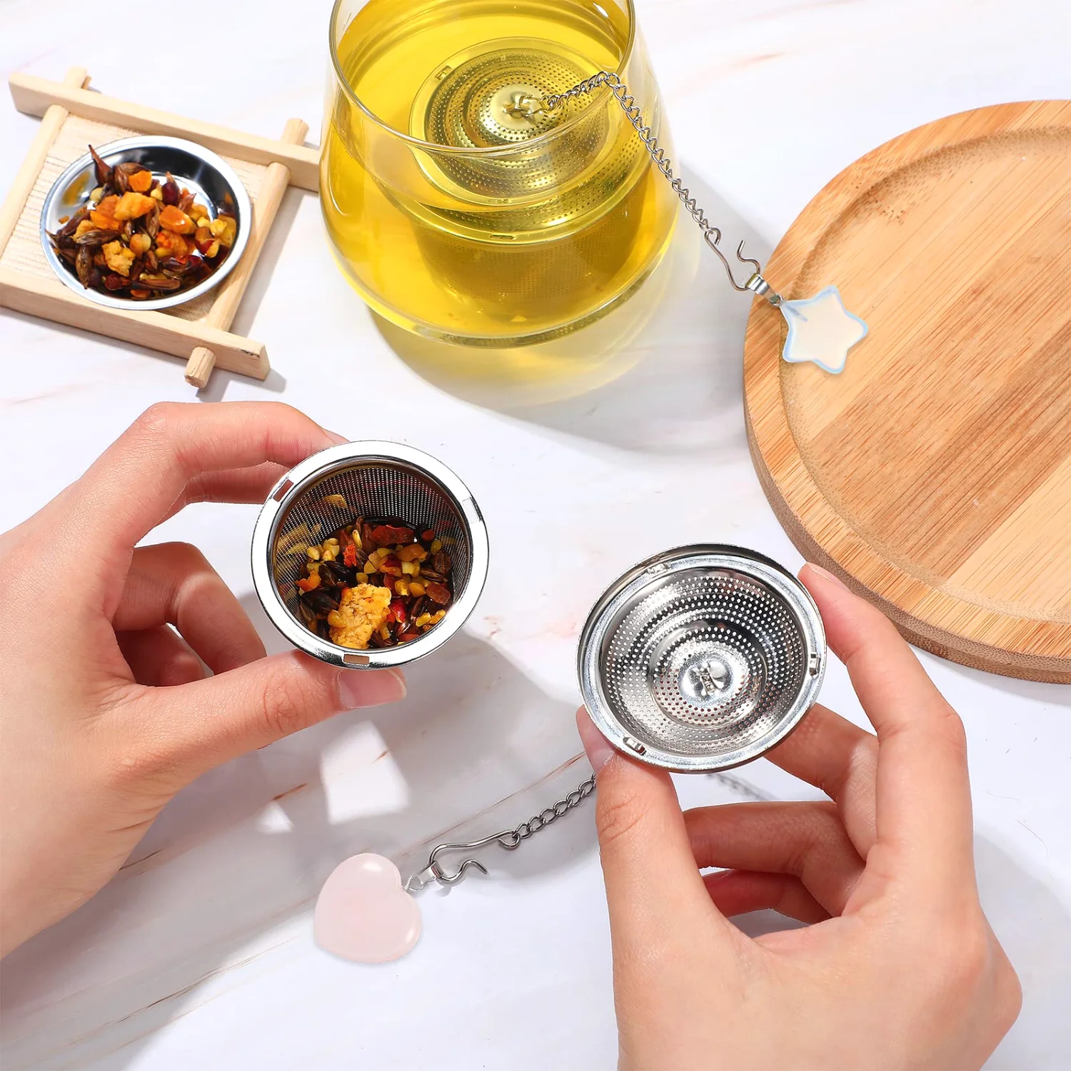 CHENGU Stainless steel tea infusers, Elegant