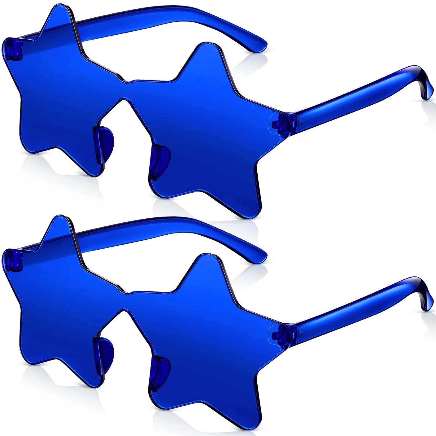 CHENGU Rimless star sunglasses, Classic Blue