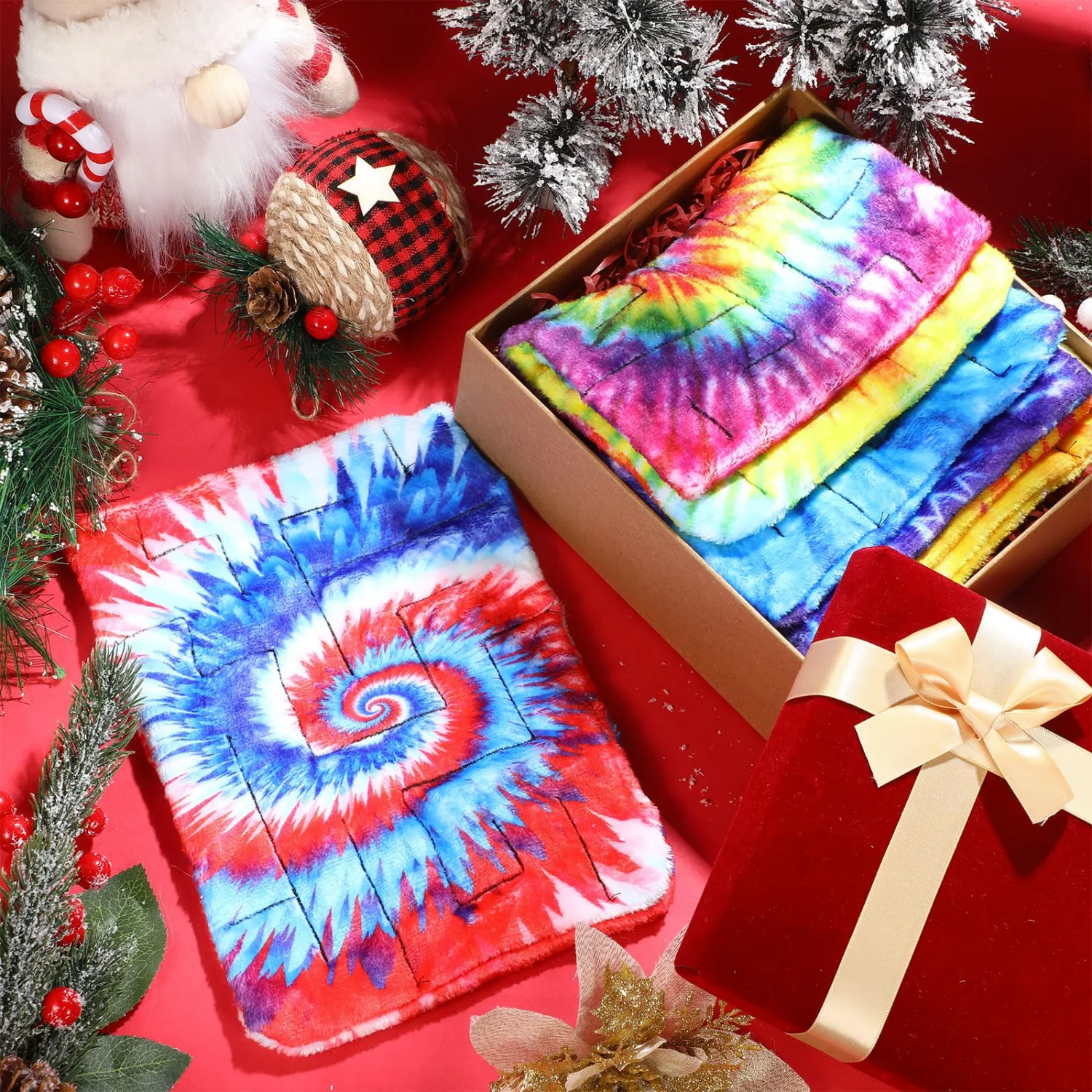 CHENGU Fabric marble maze mats, 8.66 x 6.3 In, Tie Dye