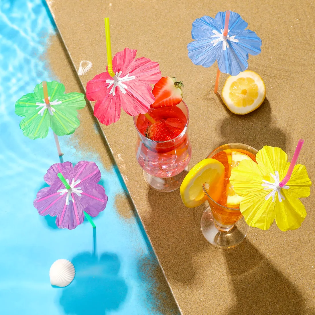 CHENGU Straws, Hibiscus, view 2