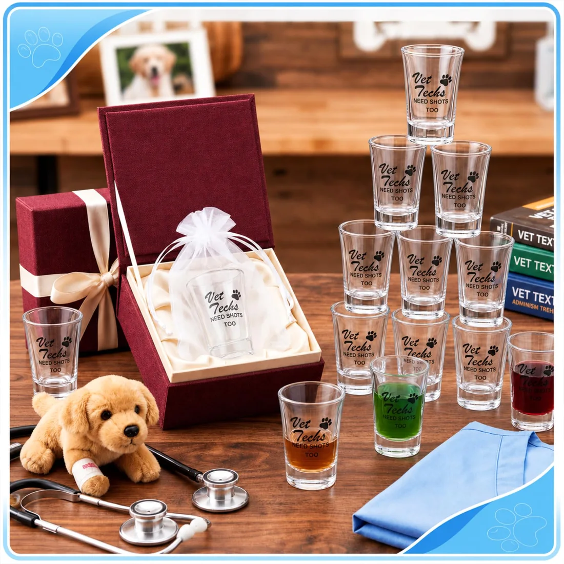 CHENGU Shot glasses, 6 to 24 sets, Conical, Acrylic, 24 sets, view 2