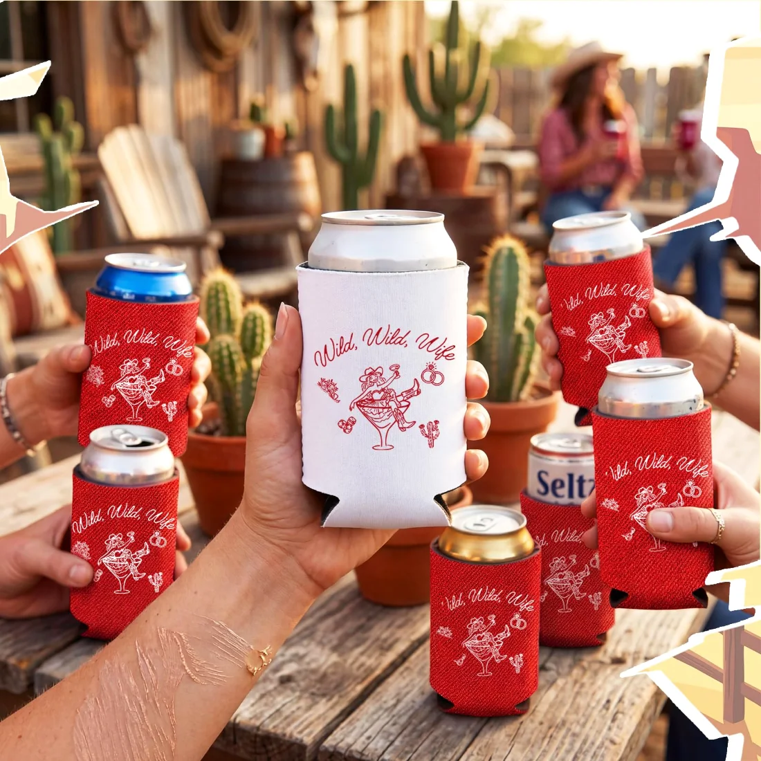 CHENGU Western bachelorette can coolers, Modern, view 3