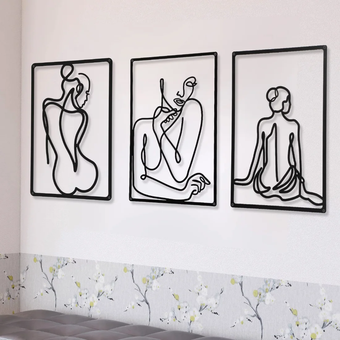 CHENGU Abstract woman line wall art, Elegant Body, view 2