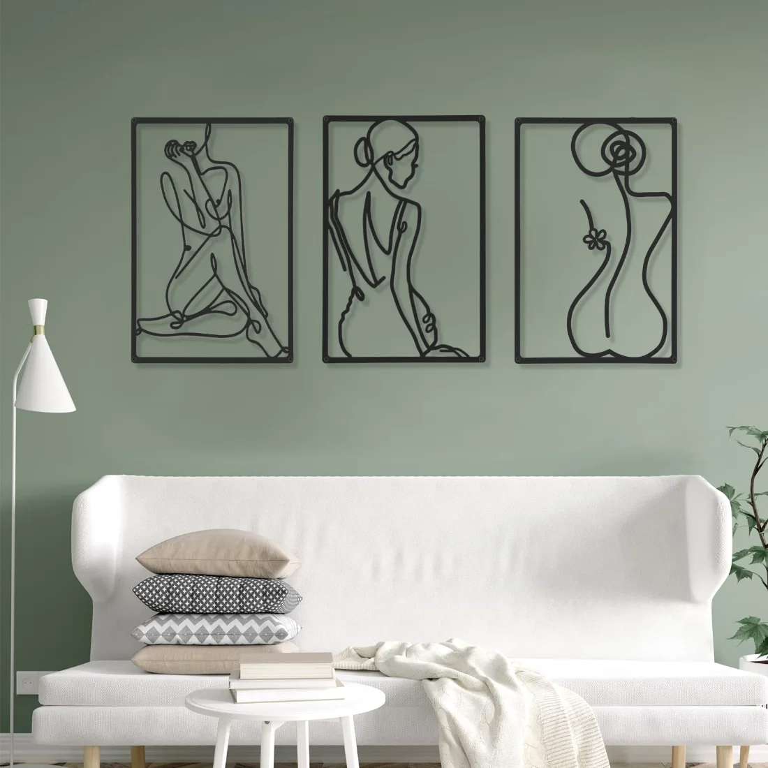 CHENGU Abstract woman line wall art, Elegant, view 3