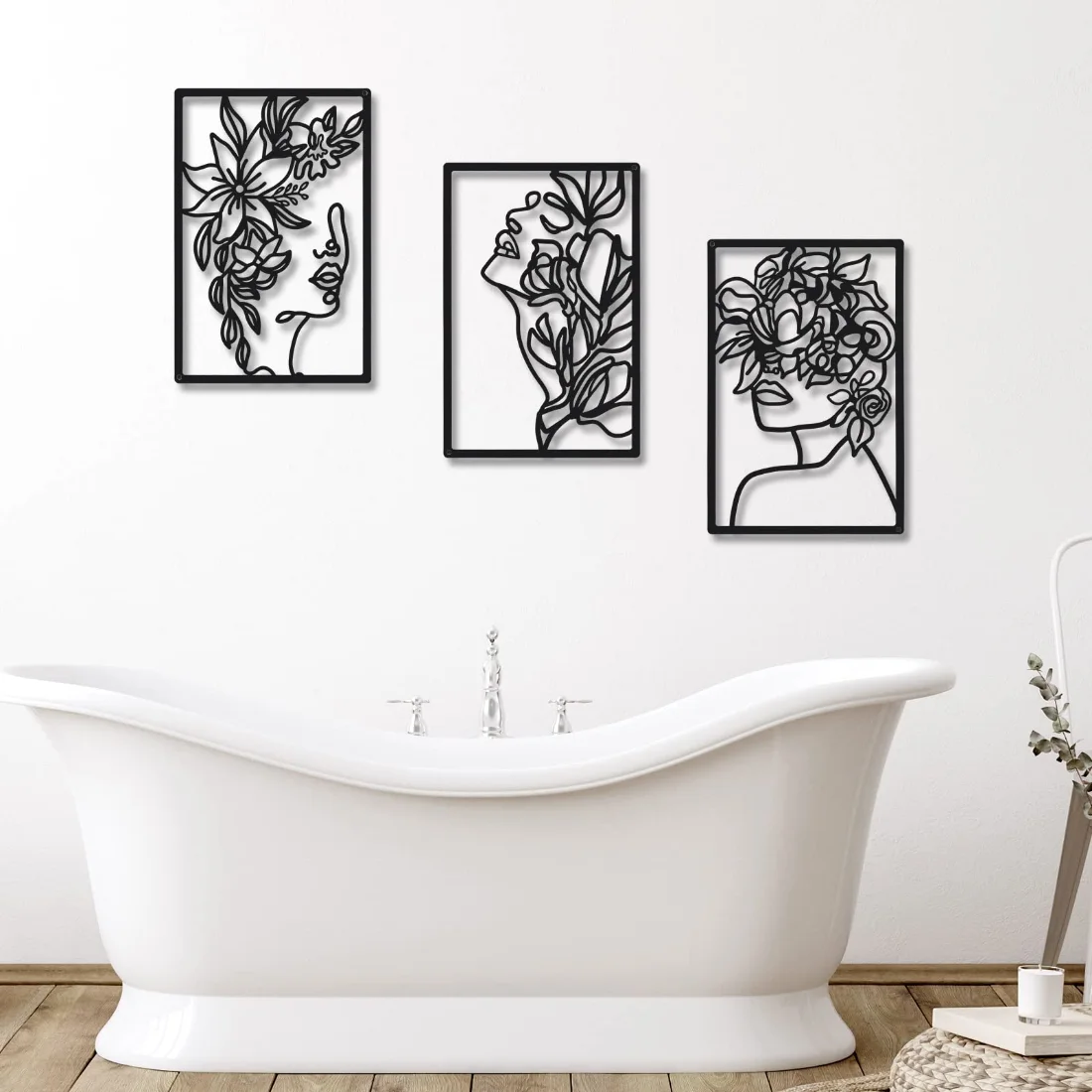 CHENGU Abstract woman line wall art, Fresh, view 5