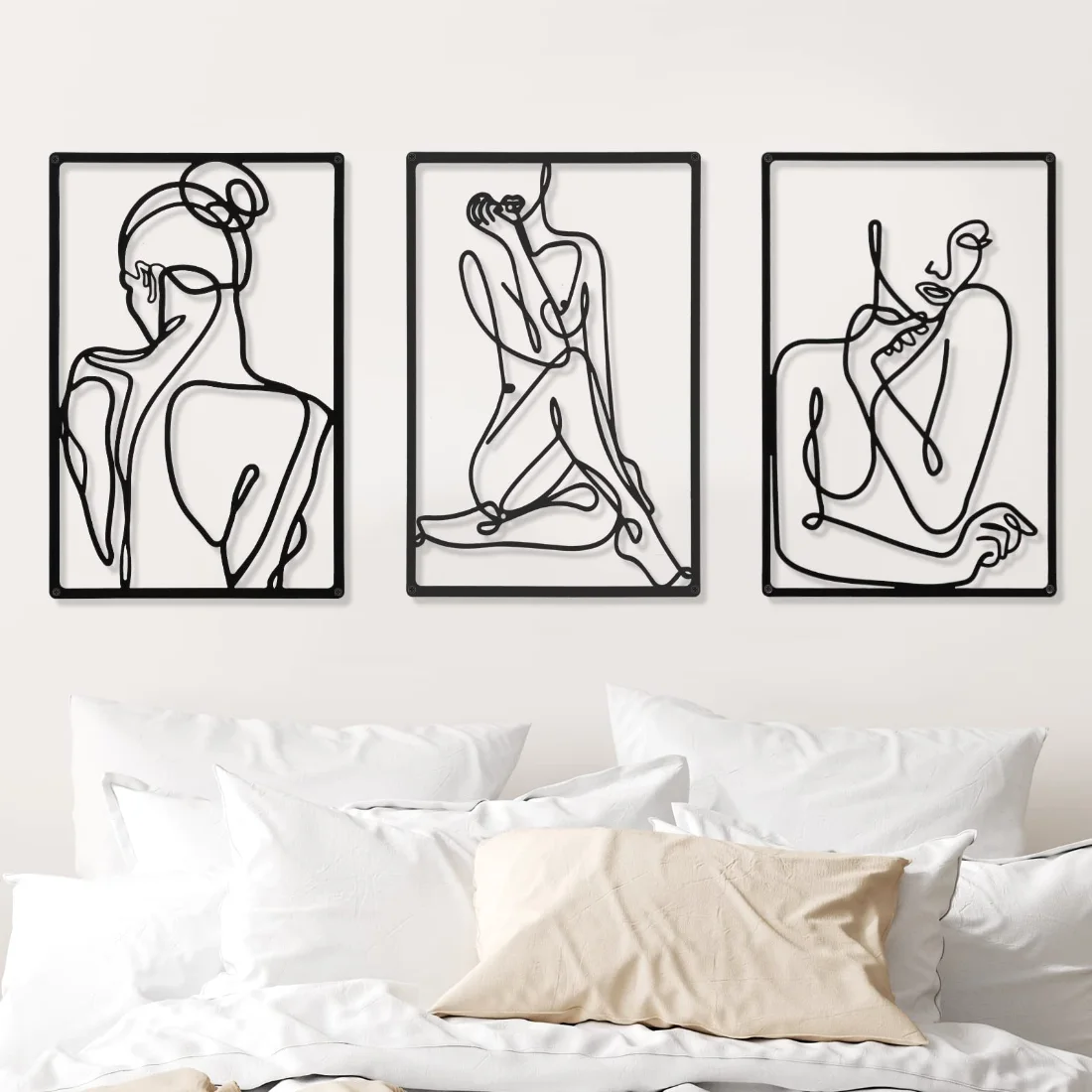 CHENGU Abstract woman line wall art, Vibrant, view 2